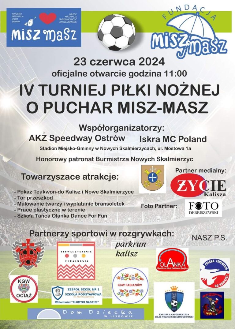 IV turnieju Piłki Nożnej z fundacją Misz-Masz!